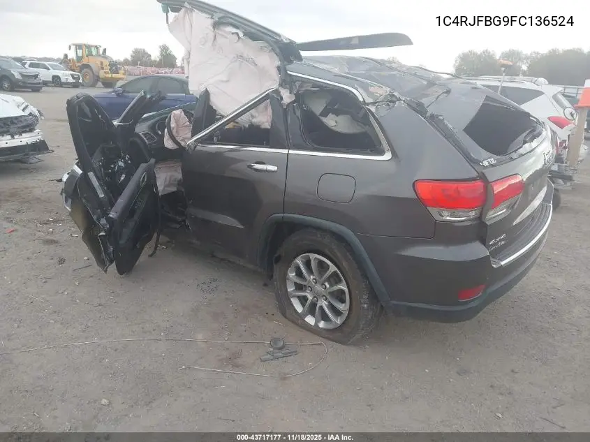 1C4RJFBG9FC136524 2015 Jeep Grand Cherokee Limited
