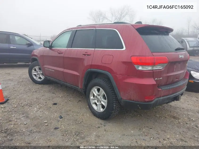 1C4RJFAG6FC165092 2015 Jeep Grand Cherokee Laredo