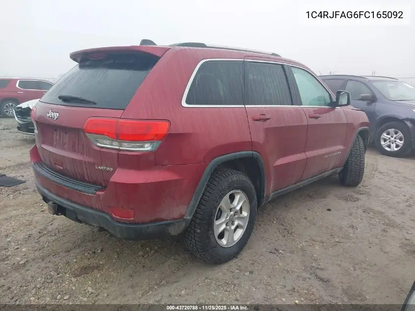 1C4RJFAG6FC165092 2015 Jeep Grand Cherokee Laredo