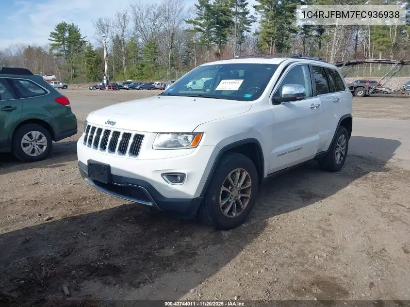 1C4RJFBM7FC936938 2015 Jeep Grand Cherokee Limited