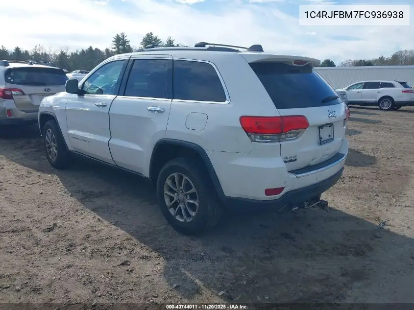 1C4RJFBM7FC936938 2015 Jeep Grand Cherokee Limited