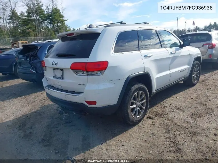 1C4RJFBM7FC936938 2015 Jeep Grand Cherokee Limited