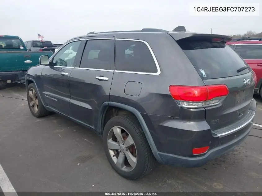 1C4RJEBG3FC707273 2015 Jeep Grand Cherokee Limited