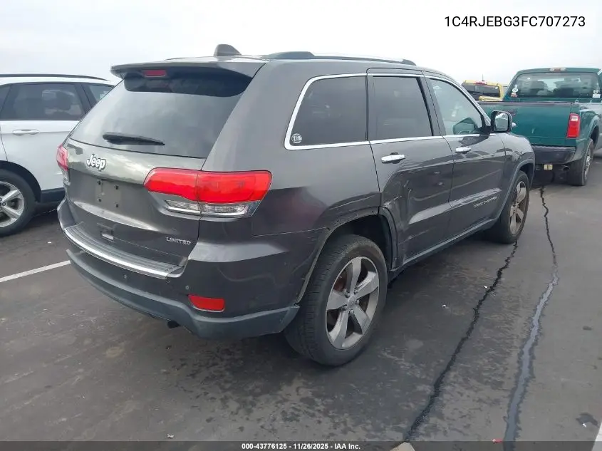 1C4RJEBG3FC707273 2015 Jeep Grand Cherokee Limited