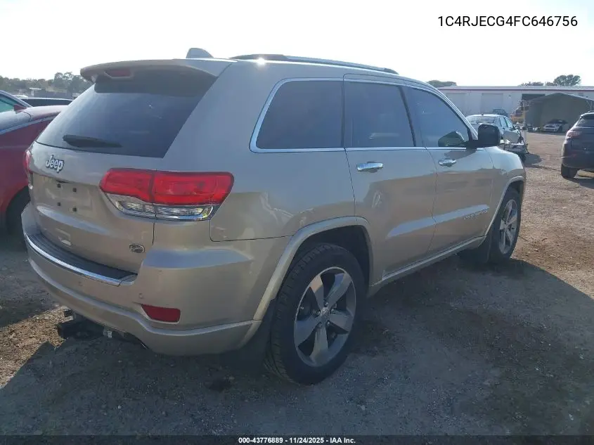 1C4RJECG4FC646756 2015 Jeep Grand Cherokee Overland