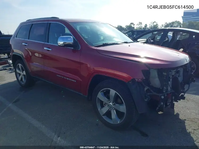 1C4RJEBG5FC614500 2015 Jeep Grand Cherokee Limited