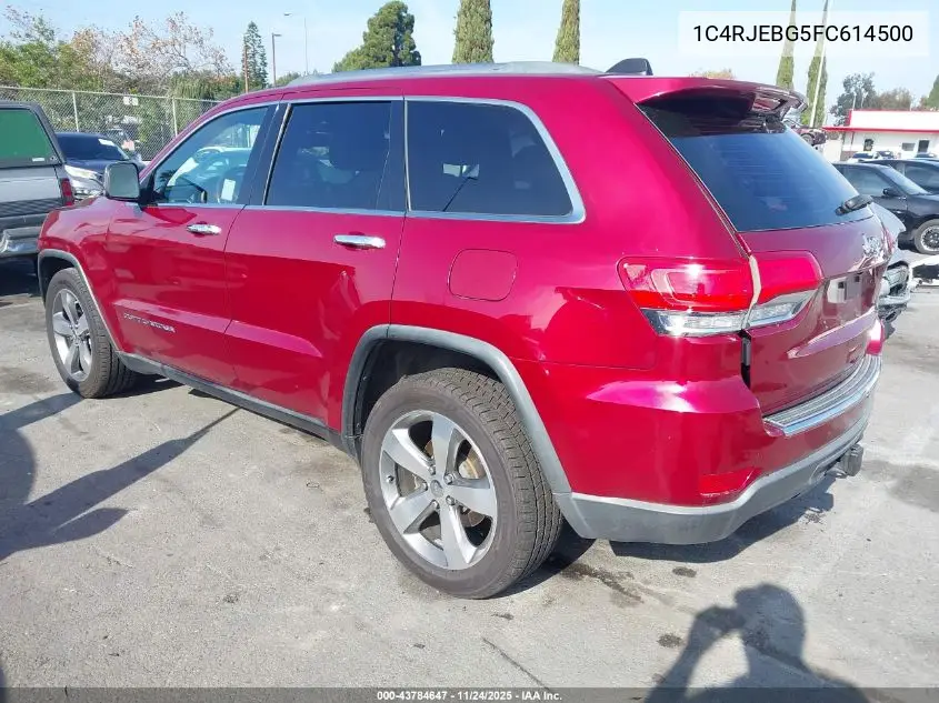 1C4RJEBG5FC614500 2015 Jeep Grand Cherokee Limited