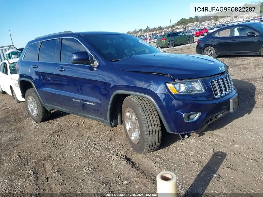 1C4RJFAG9FC822287 2015 Jeep Grand Cherokee Laredo