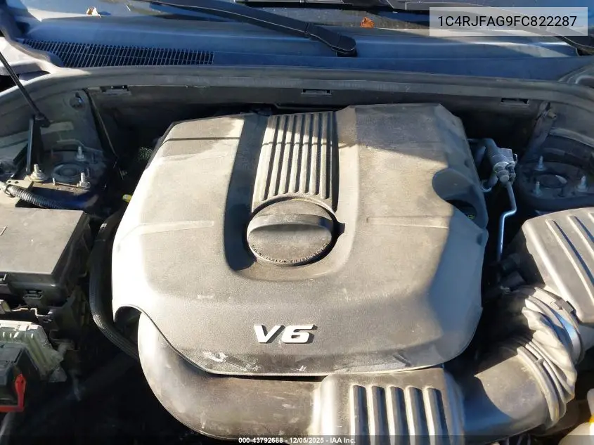 1C4RJFAG9FC822287 2015 Jeep Grand Cherokee Laredo