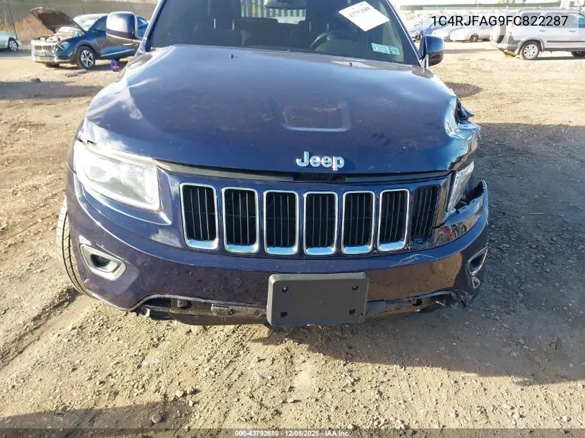 1C4RJFAG9FC822287 2015 Jeep Grand Cherokee Laredo