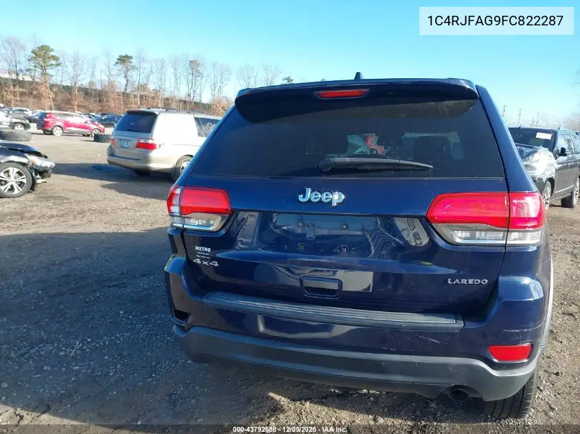 1C4RJFAG9FC822287 2015 Jeep Grand Cherokee Laredo