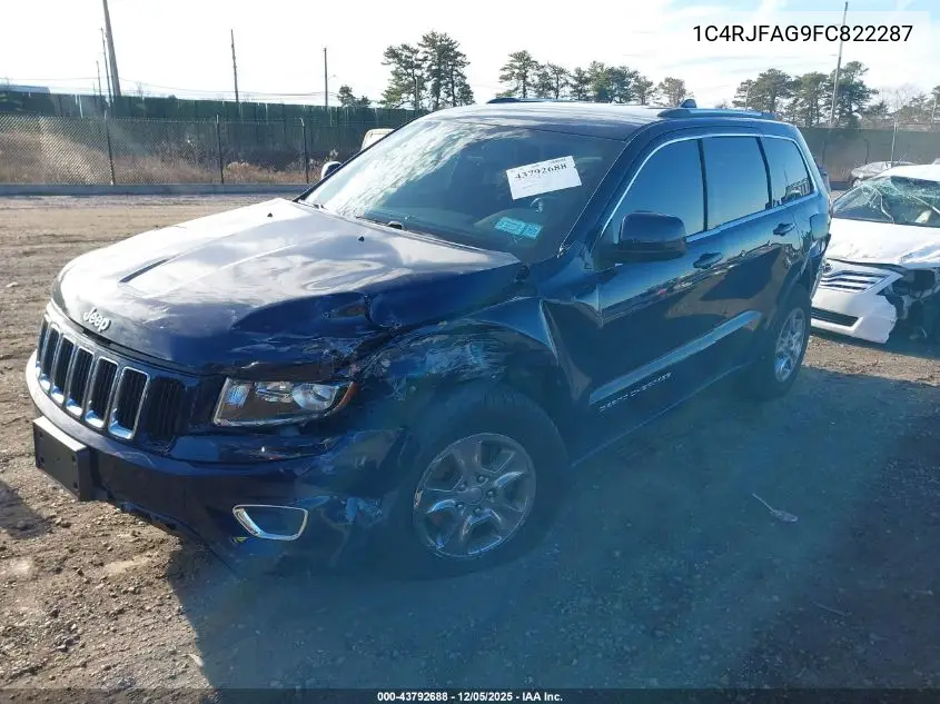 1C4RJFAG9FC822287 2015 Jeep Grand Cherokee Laredo