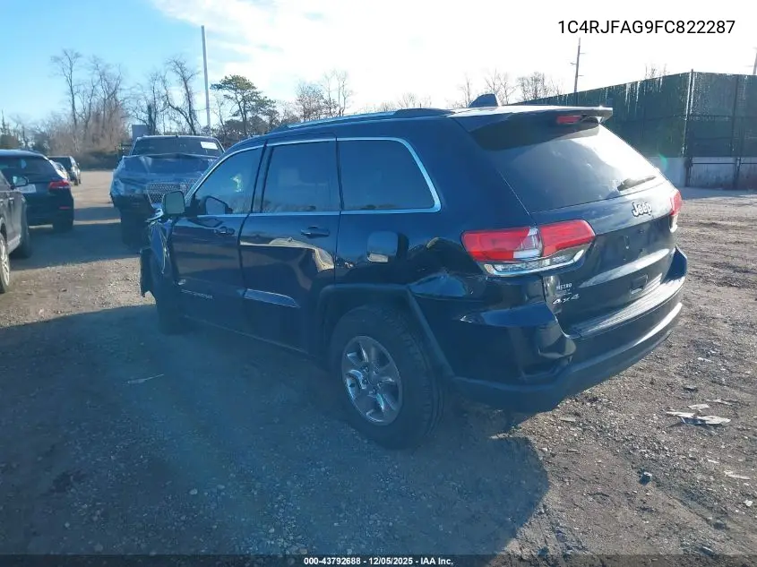 1C4RJFAG9FC822287 2015 Jeep Grand Cherokee Laredo