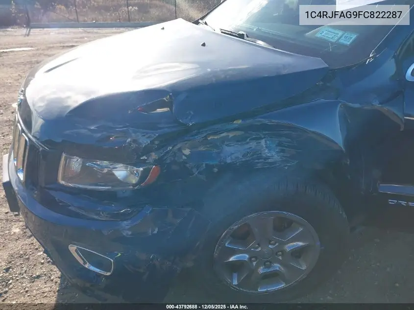 1C4RJFAG9FC822287 2015 Jeep Grand Cherokee Laredo