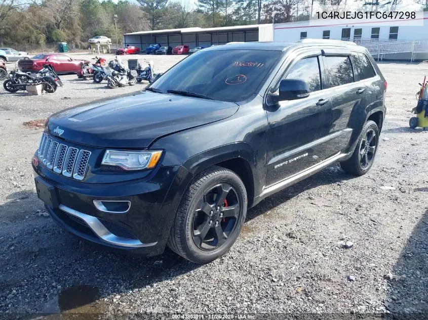 1C4RJEJG1FC647298 2015 Jeep Grand Cherokee Summit
