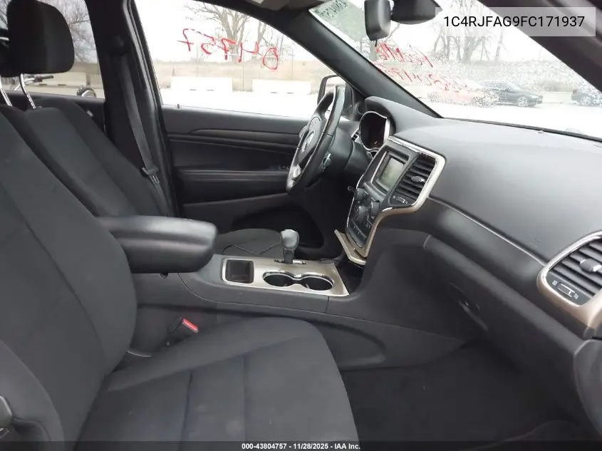 1C4RJFAG9FC171937 2015 Jeep Grand Cherokee Laredo