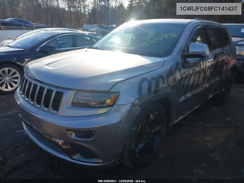 1C4RJFCG8FC141437 2015 Jeep Grand Cherokee High Altitude