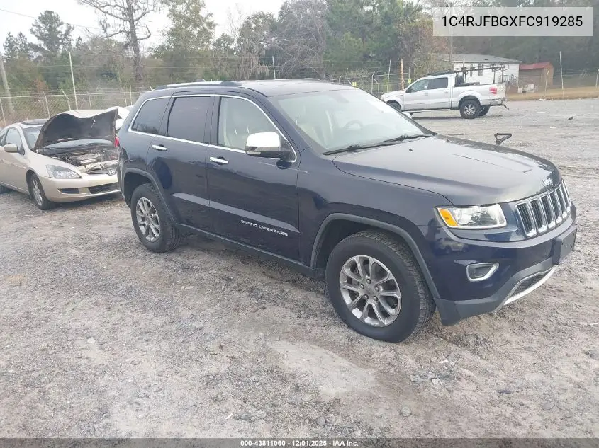 1C4RJFBGXFC919285 2015 Jeep Grand Cherokee Limited