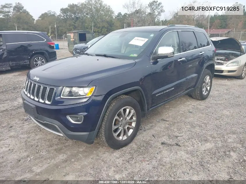 1C4RJFBGXFC919285 2015 Jeep Grand Cherokee Limited