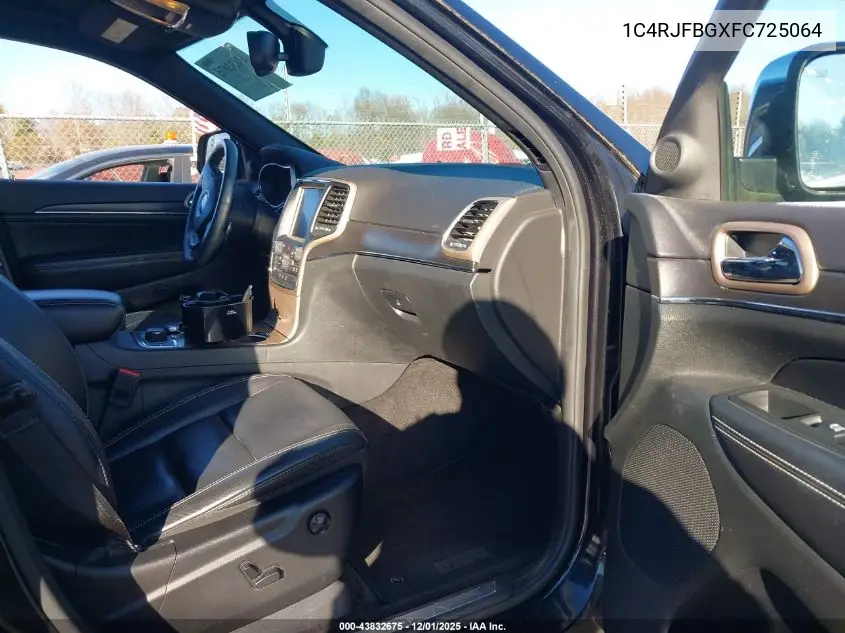 1C4RJFBGXFC725064 2015 Jeep Grand Cherokee Limited