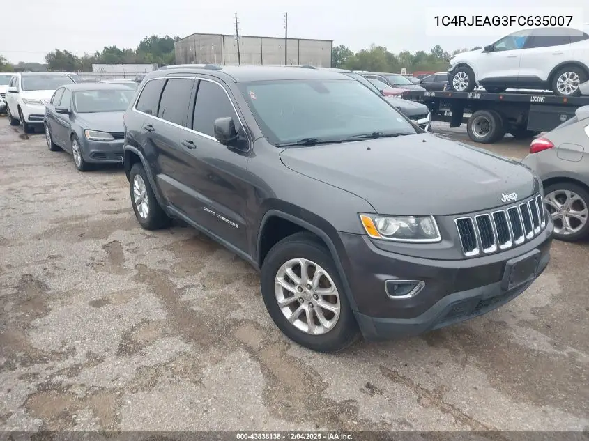 1C4RJEAG3FC635007 2015 Jeep Grand Cherokee Laredo