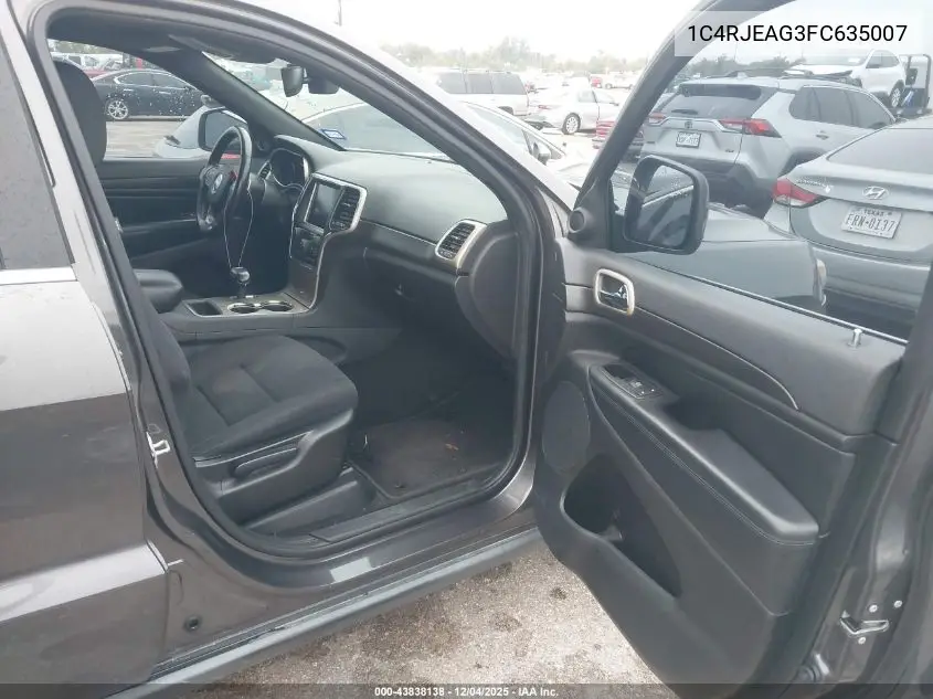 1C4RJEAG3FC635007 2015 Jeep Grand Cherokee Laredo