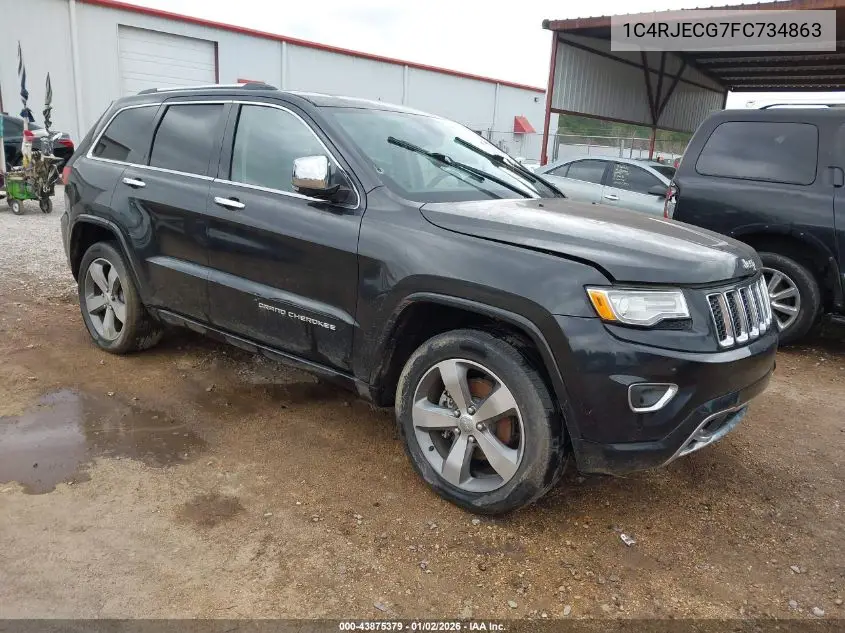 1C4RJECG7FC734863 2015 Jeep Grand Cherokee Overland