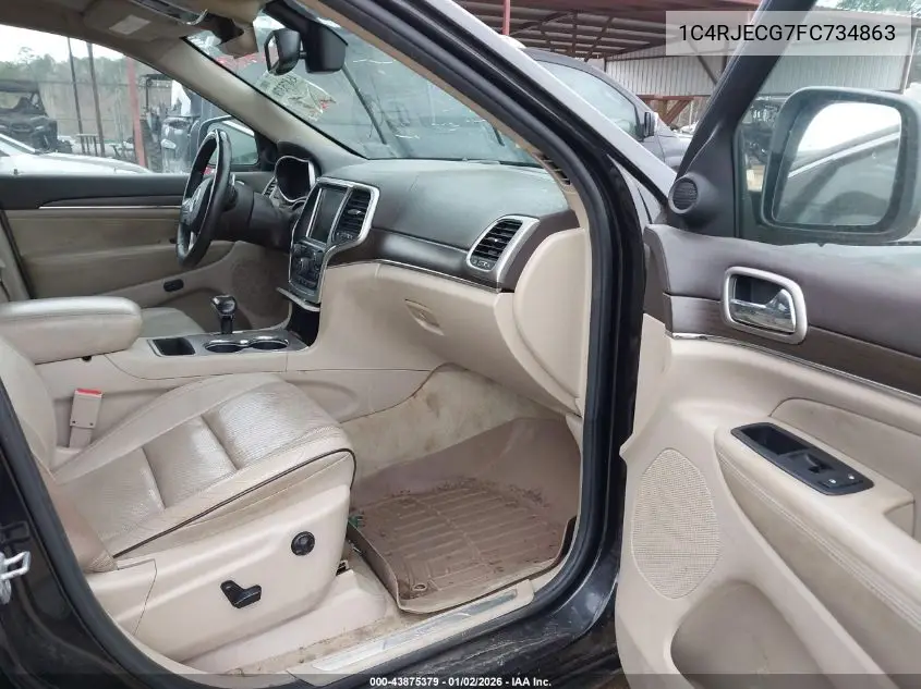 1C4RJECG7FC734863 2015 Jeep Grand Cherokee Overland