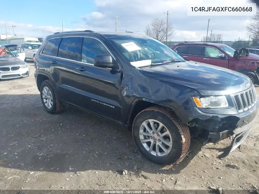 1C4RJFAGXFC660668 2015 Jeep Grand Cherokee Laredo
