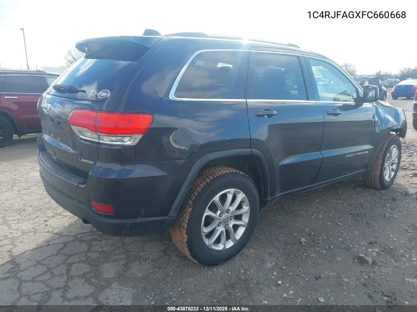 1C4RJFAGXFC660668 2015 Jeep Grand Cherokee Laredo