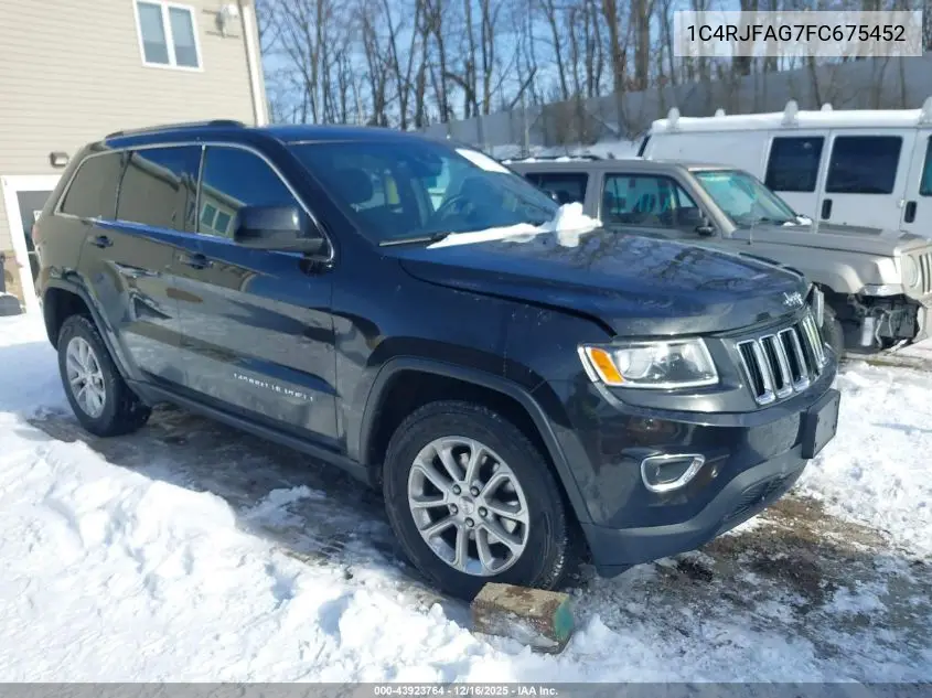 1C4RJFAG7FC675452 2015 Jeep Grand Cherokee Laredo
