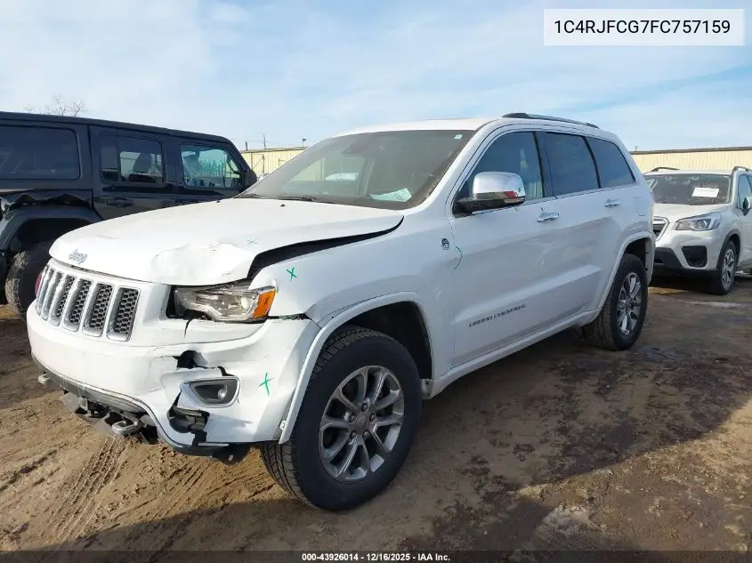 1C4RJFCG7FC757159 2015 Jeep Grand Cherokee Overland