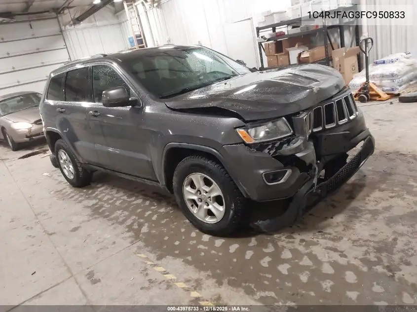 1C4RJFAG3FC950833 2015 Jeep Grand Cherokee Laredo