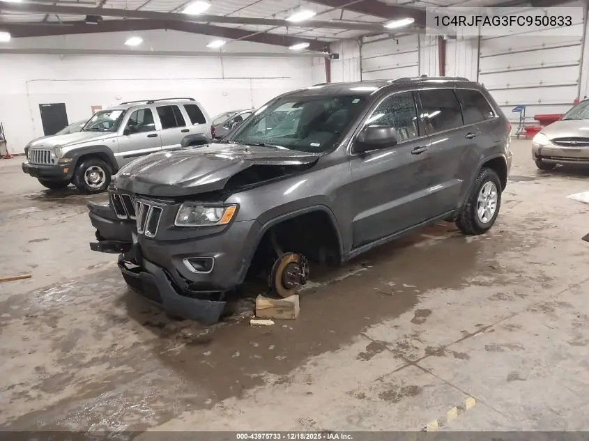 1C4RJFAG3FC950833 2015 Jeep Grand Cherokee Laredo