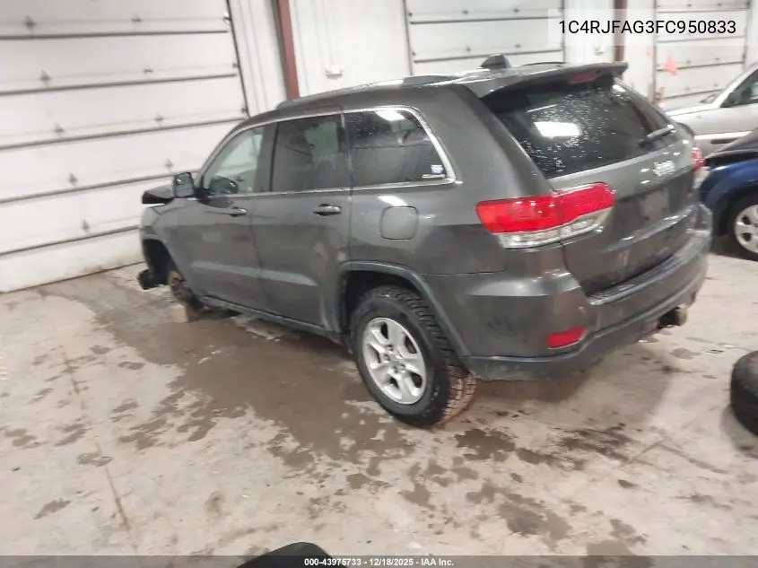 1C4RJFAG3FC950833 2015 Jeep Grand Cherokee Laredo