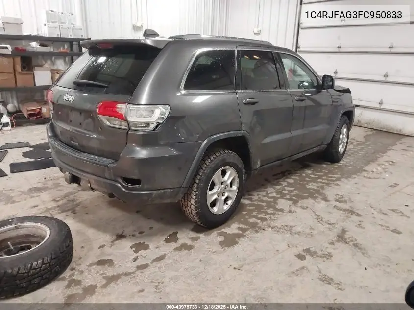 1C4RJFAG3FC950833 2015 Jeep Grand Cherokee Laredo