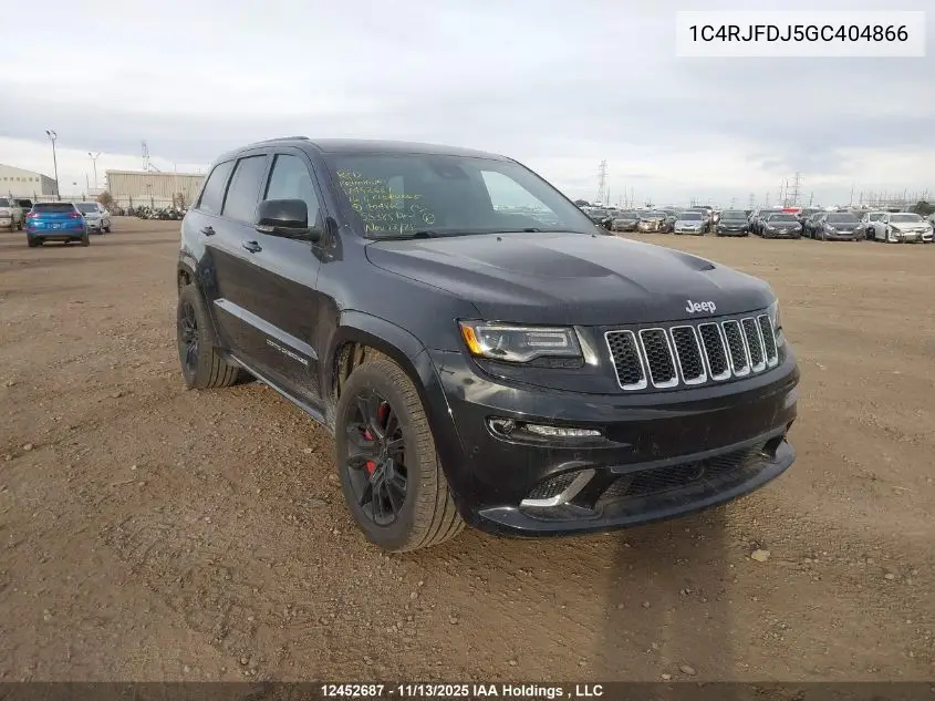 1C4RJFDJ5GC404866 2016 Jeep Grand Cherokee Srt