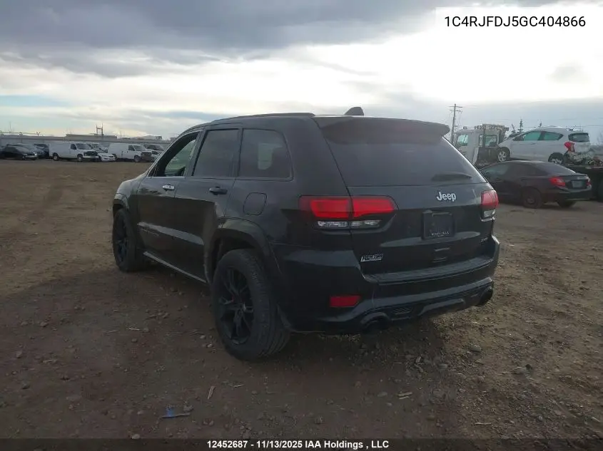 1C4RJFDJ5GC404866 2016 Jeep Grand Cherokee Srt