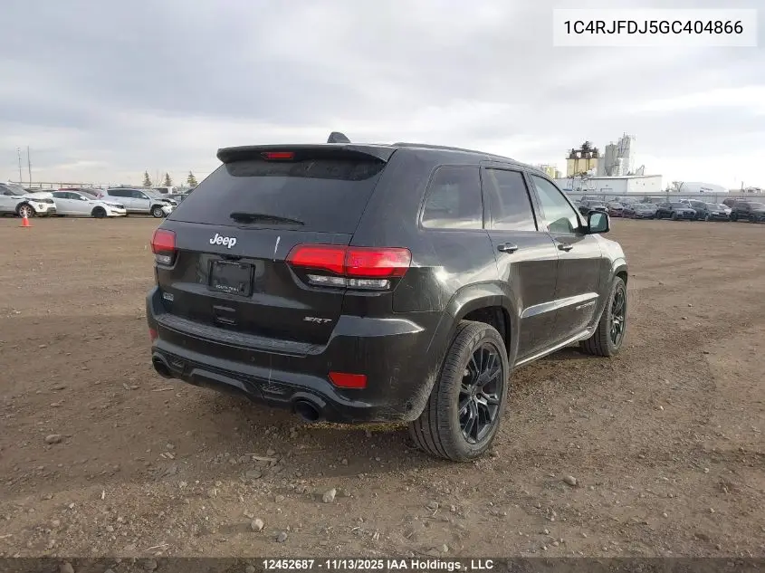 1C4RJFDJ5GC404866 2016 Jeep Grand Cherokee Srt