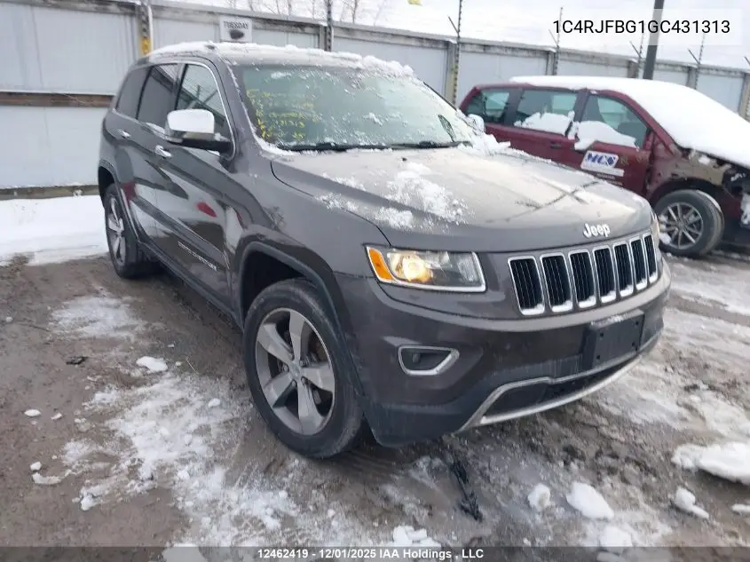 1C4RJFBG1GC431313 2016 Jeep Grand Cherokee Limited
