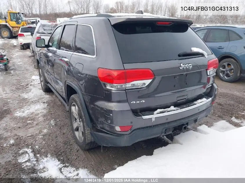 1C4RJFBG1GC431313 2016 Jeep Grand Cherokee Limited