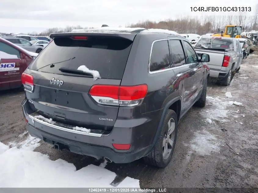 1C4RJFBG1GC431313 2016 Jeep Grand Cherokee Limited