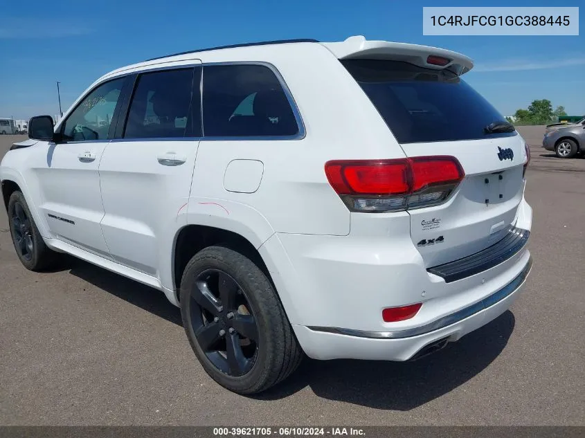 1C4RJFCG1GC388445 2016 Jeep Grand Cherokee High Altitude