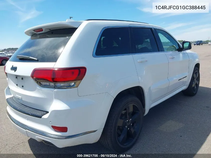 1C4RJFCG1GC388445 2016 Jeep Grand Cherokee High Altitude