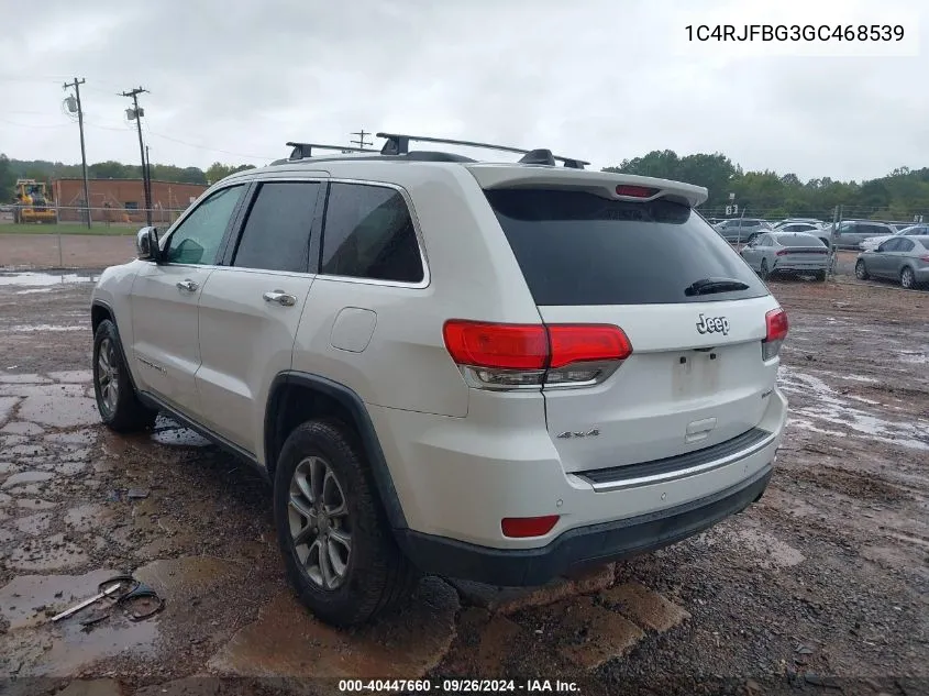 1C4RJFBG3GC468539 2016 Jeep Grand Cherokee Limited