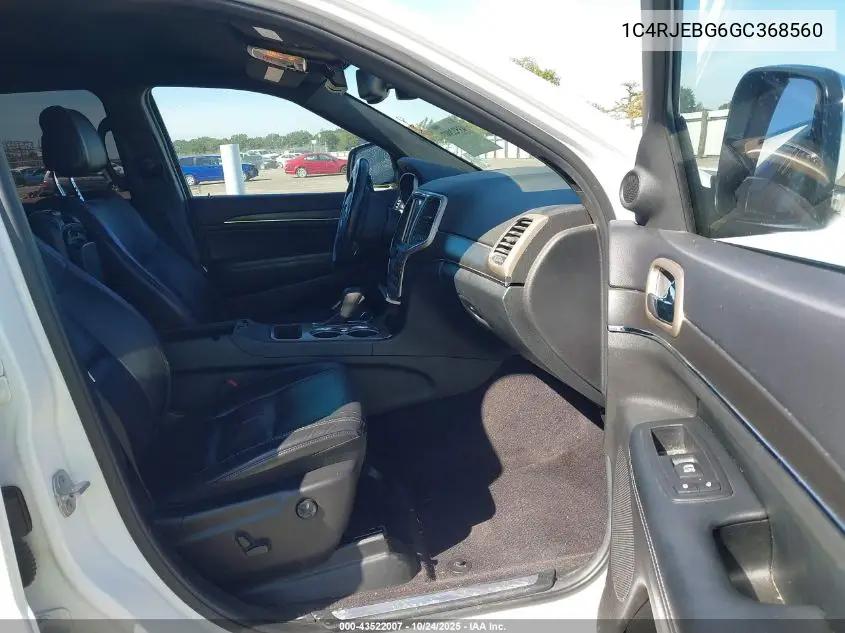 1C4RJEBG6GC368560 2016 Jeep Grand Cherokee Limited