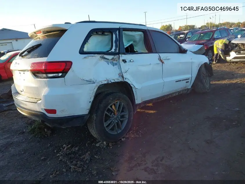 1C4RJFAG5GC469645 2016 Jeep Grand Cherokee 75Th Anniversary