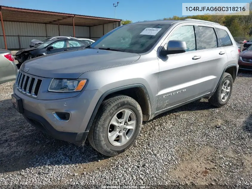 1C4RJFAG6GC318216 2016 Jeep Grand Cherokee Laredo
