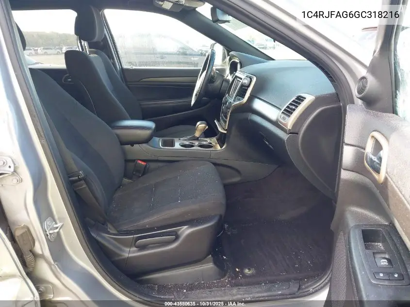 1C4RJFAG6GC318216 2016 Jeep Grand Cherokee Laredo