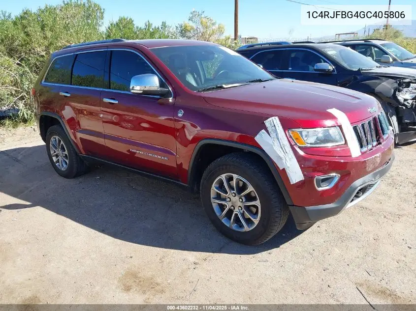 1C4RJFBG4GC405806 2016 Jeep Grand Cherokee Limited